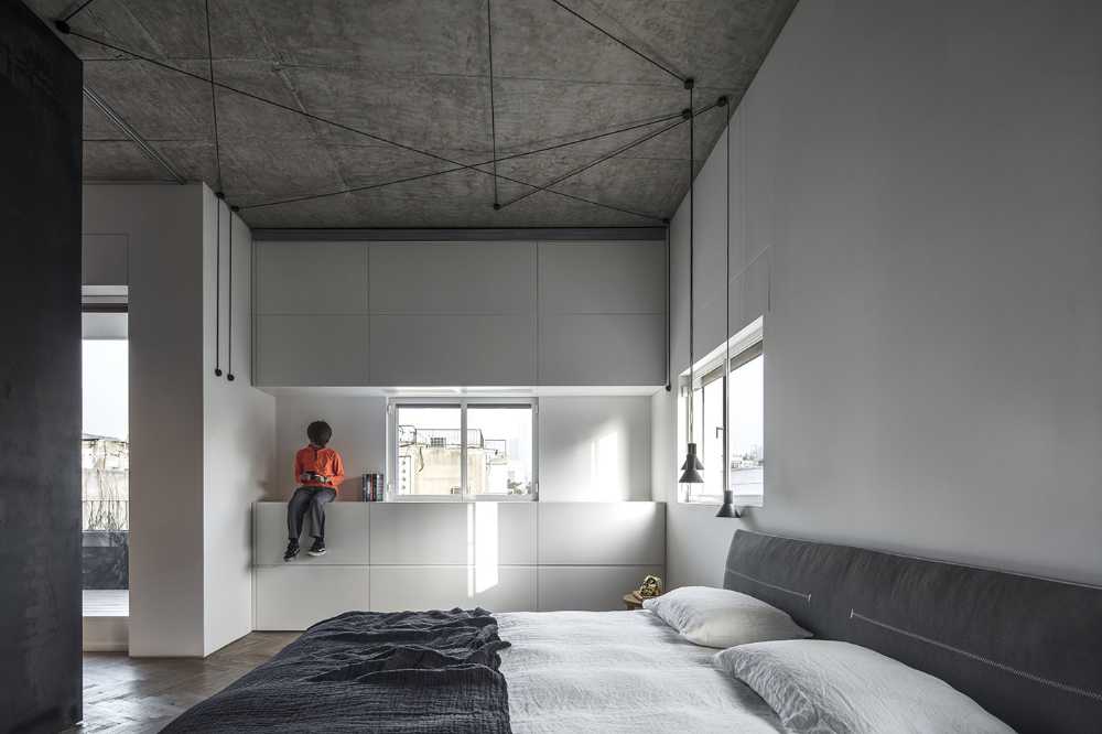Maison d'exposition d'art dans l'ancienne clinique Zamenhof de Tel Aviv: un loft de style Bauhaus