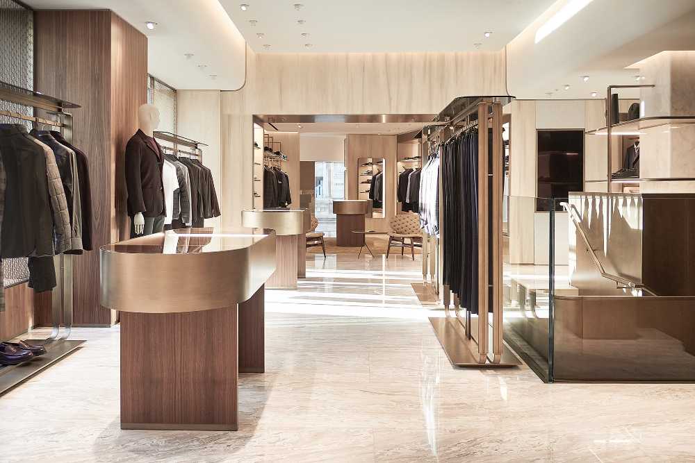 Canali in London: a flagship store conceived as a treasure trove of elegance