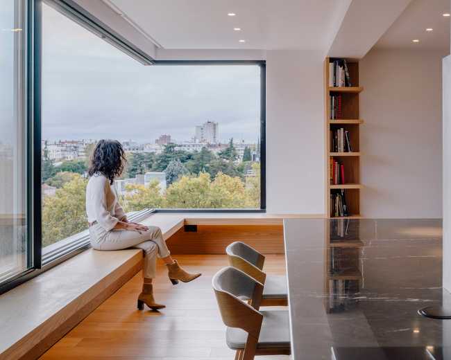 Paco House and the Madrid skyline as background
