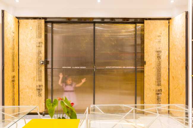 The textured materials, lighting and furniture are the stars of the redesign for FB+'s new studio