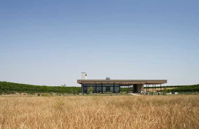 Wine tasting lounge and wine garden Alton Wines: a design that is sensitive to the natural landscape in Washington's countryside