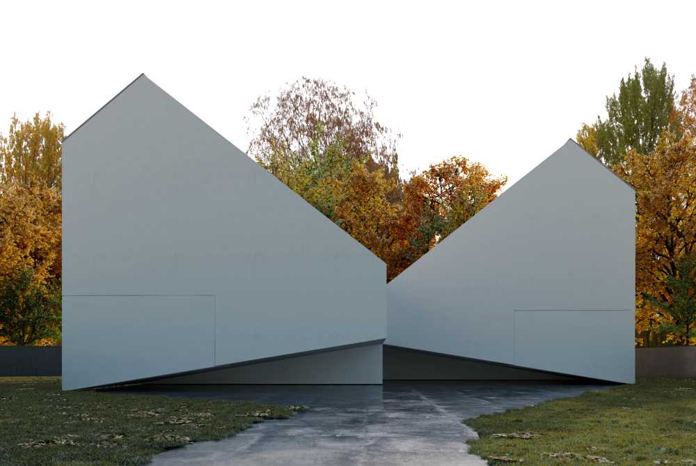 Two artists' villa that combines both closeness and privacy