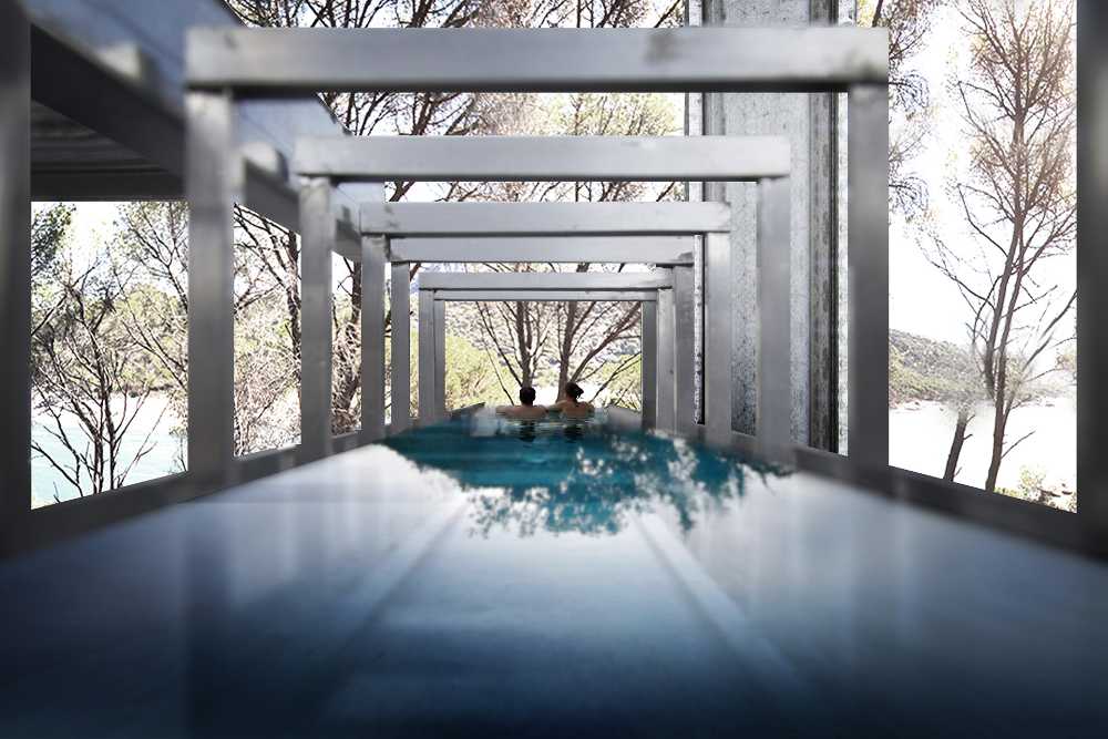 Una cascada de espacios acomodados a lo largo de la pendiente para la Zig Zag House