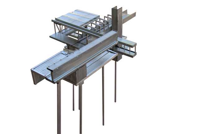 Una cascada de espacios acomodados a lo largo de la pendiente para la Zig Zag House