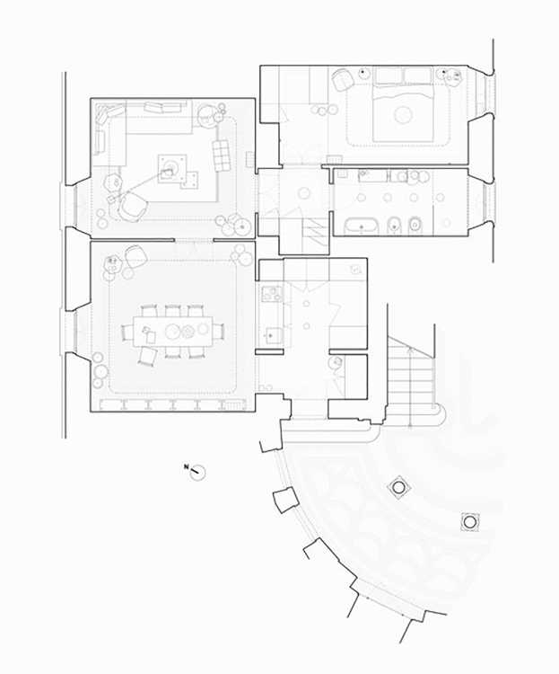 Restyling Tertullian apartment in Milan while preserving its original spirit