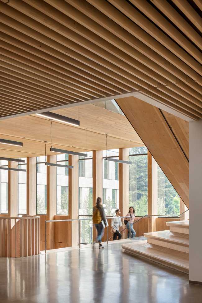 The new buildings at the Oregon Forest Science Complex for education in inspiring and evocative environments