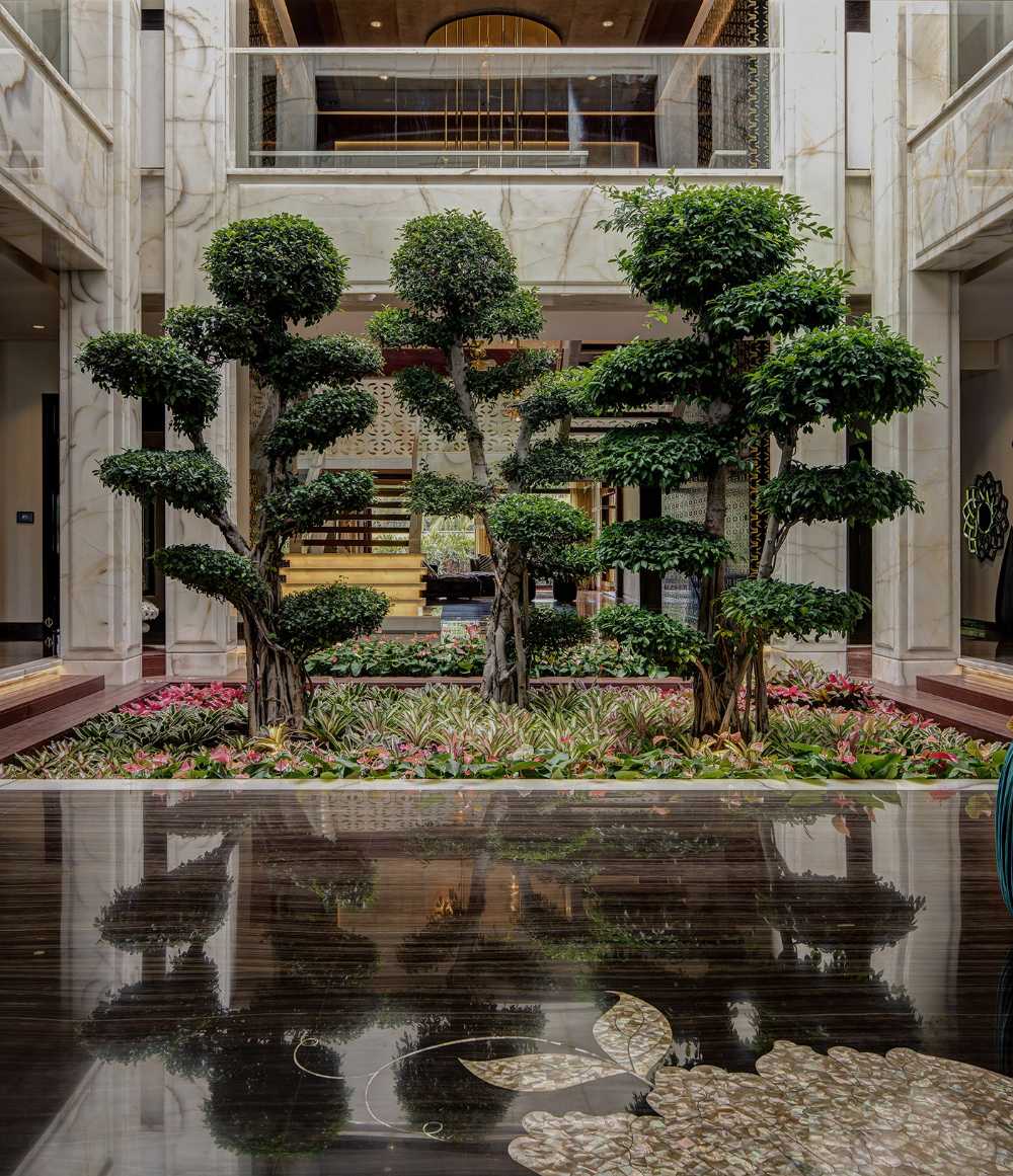 The Monsoon House in Thrissur, India. A theatrical connection between space and time