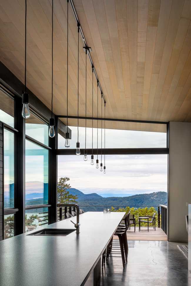 La vida que se ancla a una roca existente en Buck Mountain Cabin