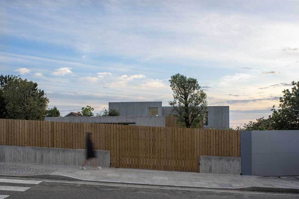 A house in Nigran, Spain. The architecture seen as