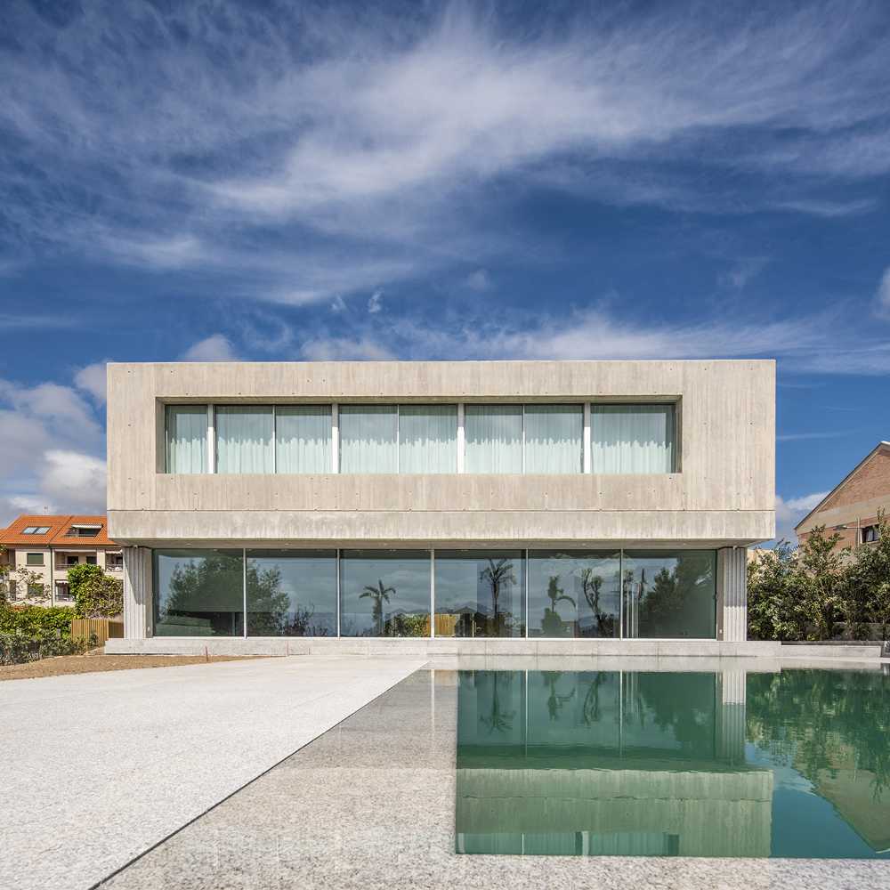 A house in Nigran, Spain. The architecture seen as