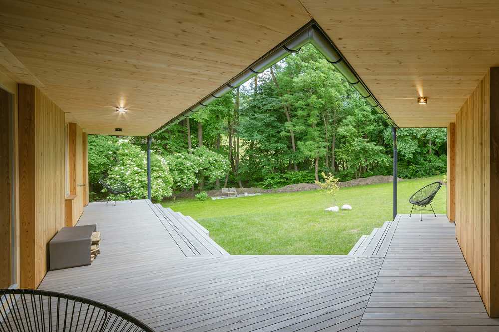 New construction of a single-family home with in-law suite made of wood intended to be self-built