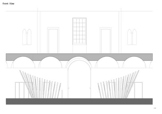Transsensorial Gateway. An installation of light and sound designed to represent and stimulate human contact