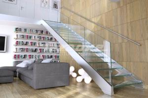 Glass staircase Faraone Mathis