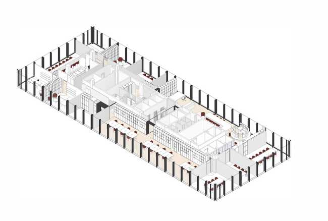 Il nuovo headquarter di Buysse & Partners e la domesticità dello spazio ufficio in un edificio icona dell’architettura moderna belga