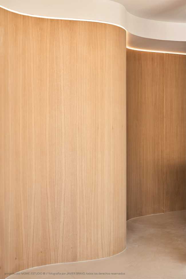 Appartamento EMB. Due elementi architettonici risolvono il progetto dell’intero spazio abitativo