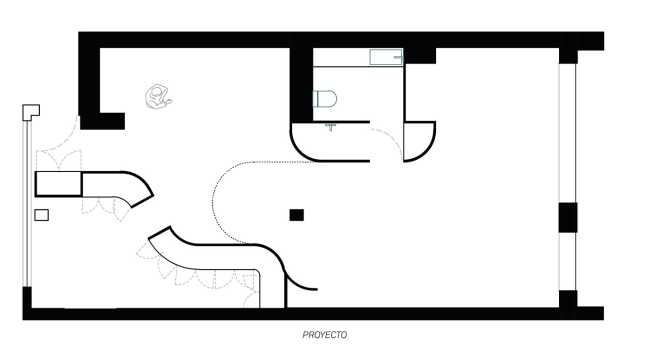 Appartamento EMB. Due elementi architettonici risolvono il progetto dell’intero spazio abitativo