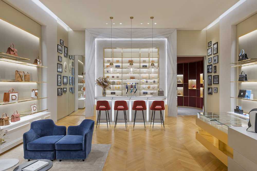 A new Delvaux boutique in the Dubai Mall. The iconic leather goods land in the Middle East with an unprecedented aesthetic of elegance