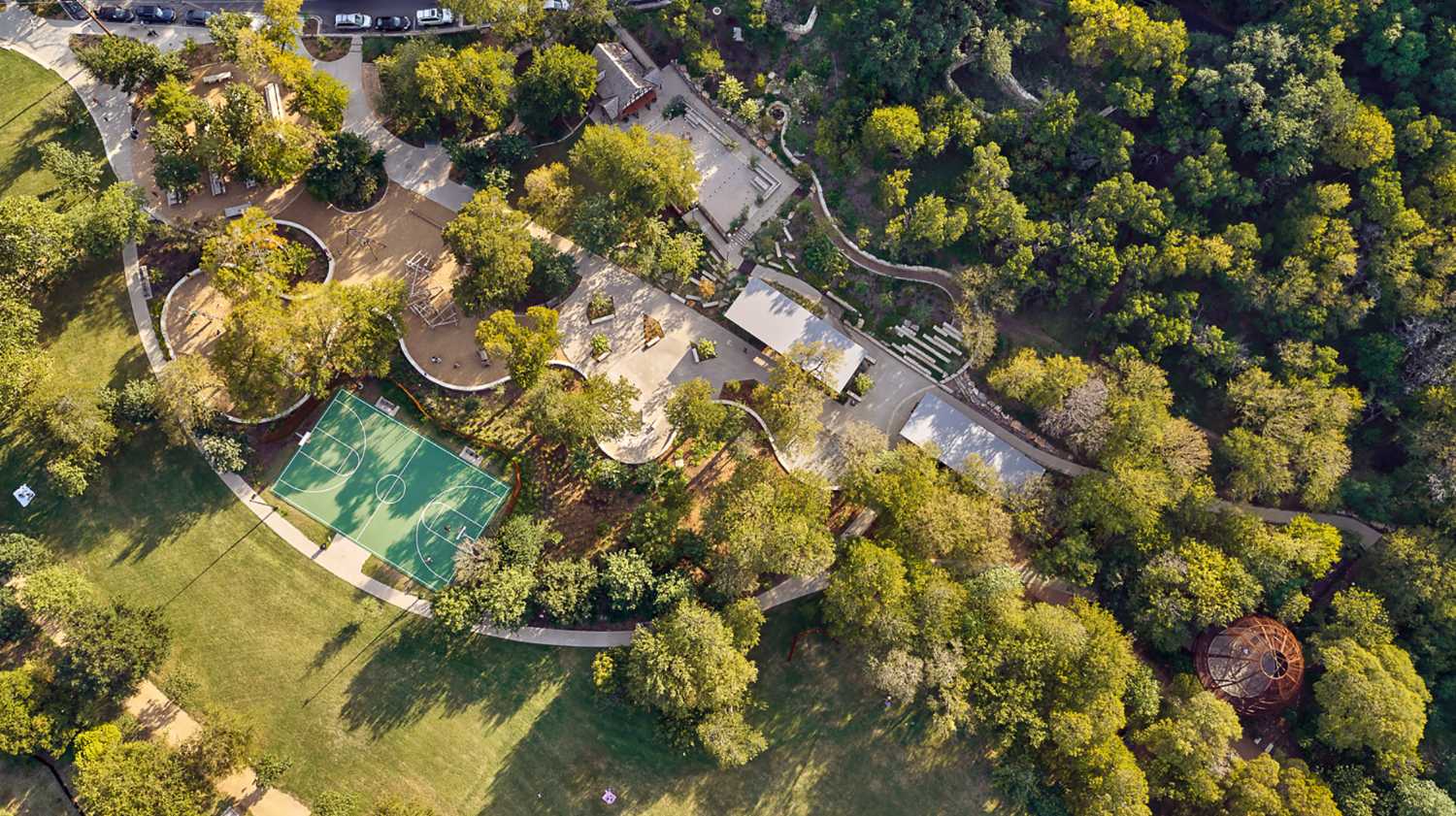 Restyling del histórico espacio verde público de Austin. El Pease Park