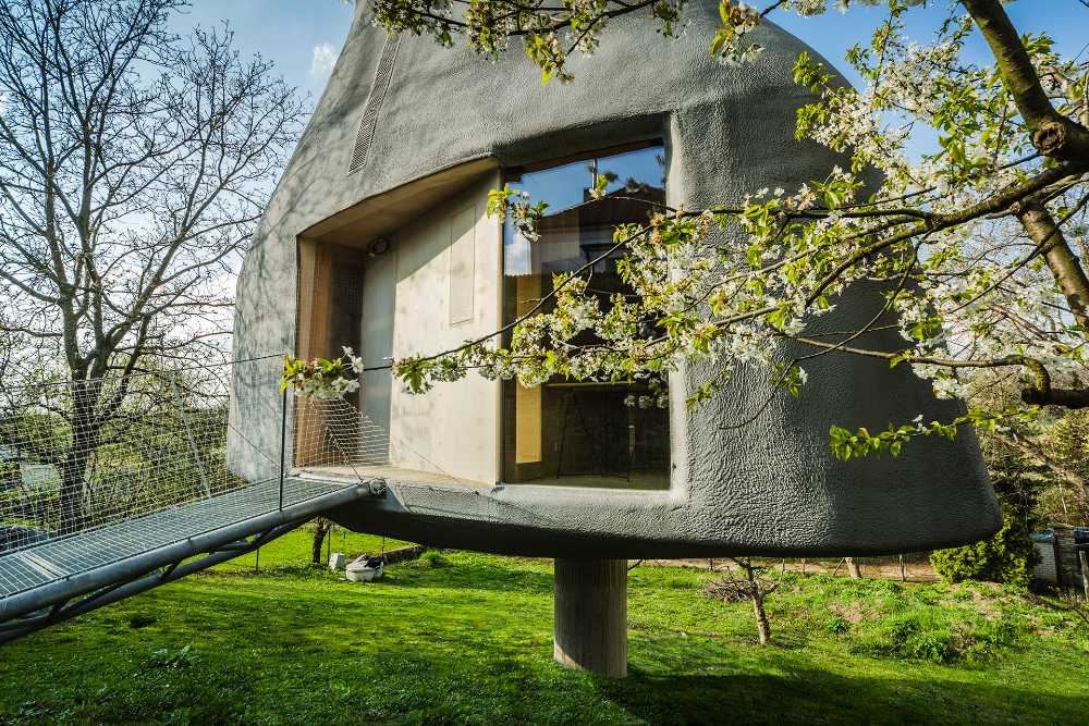 La maison qui se dresse comme un arbre : Maison dans le Verger
