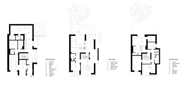 Restauración de la Cherry Tree House en Praga. Una casa extravagante que no rompe las reglas