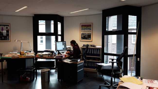 Willem Twee studios. Areas for electronic music in the attics of an old monumental synagogue