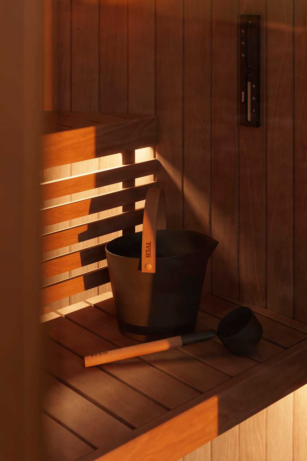 Elegant and minimal design in the middle of nature: LumiPod Sauna