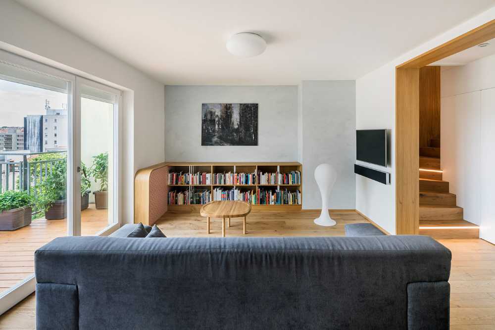 Appartement Soixante-Neuf, un espace de vie simple pour une famille qui comprend l'art et désire en profiter