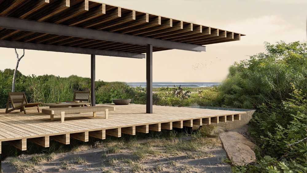 Confined spaces and open up platforms, the preservation of and exposure to the landscape. The exploration of a primitive and essential architecture