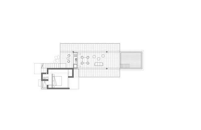 Confined spaces and open up platforms, the preservation of and exposure to the landscape. The exploration of a primitive and essential architecture