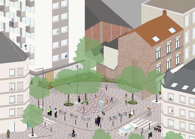 Artichaut: more public square, less street. Restoring through architecture the hierarchy between human and machine