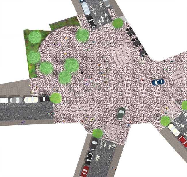 Artichaut: more public square, less street. Restoring through architecture the hierarchy between human and machine