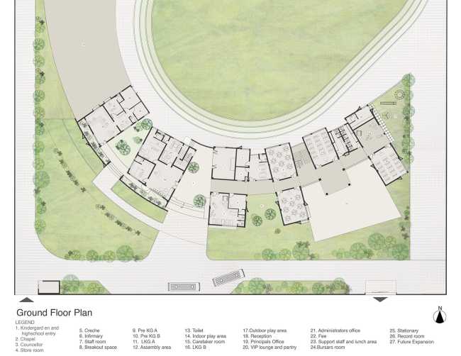 St Martha Bethany Vidyalaya School Fase 1, el envoltorio constructivo ideal para el contexto
