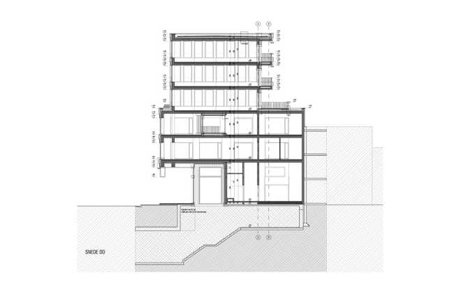 Zegel a mixed-function building with an exuberant structure toned down by the lightweight aluminum façade shell