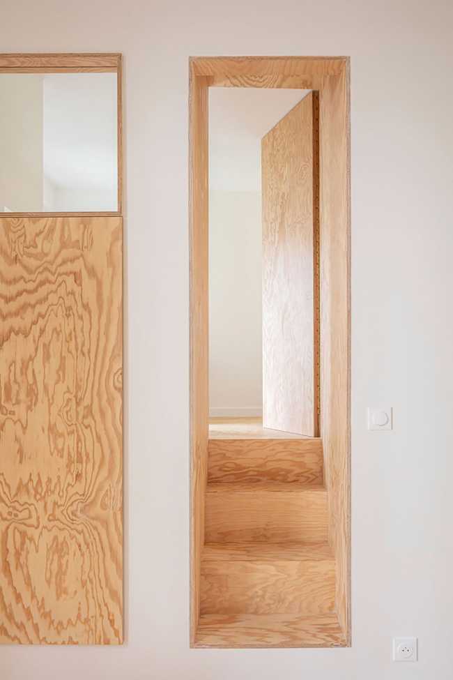 A super space optimization with a flexible layout. RENOVATING Michelet apartment in Paris