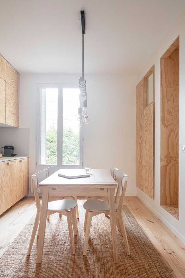 A super space optimization with a flexible layout. RENOVATING Michelet apartment in Paris