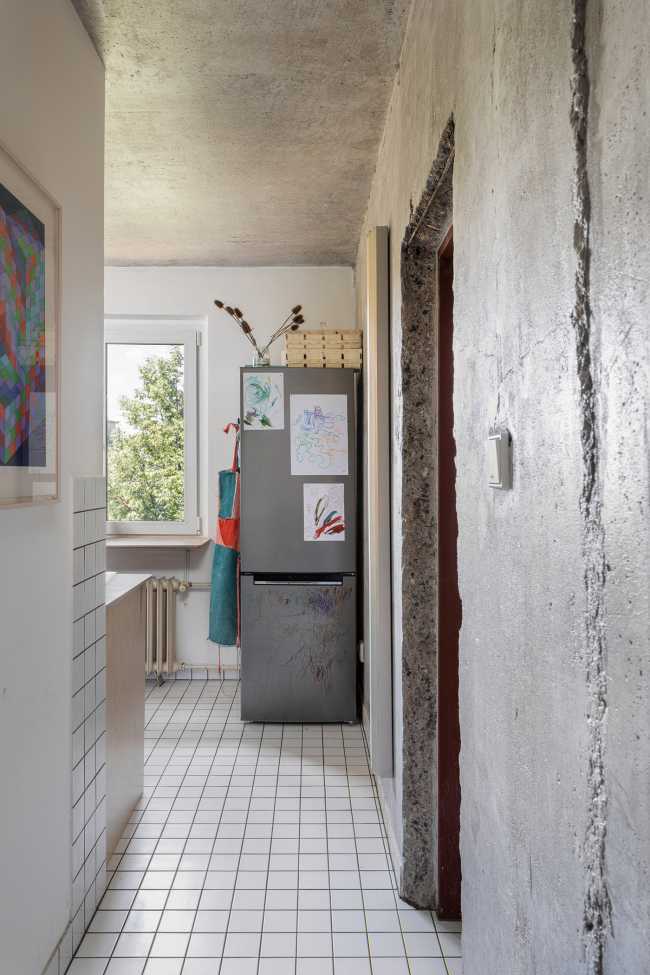 Painters' Apartment. An architecture in tune with life, which is always finding a way