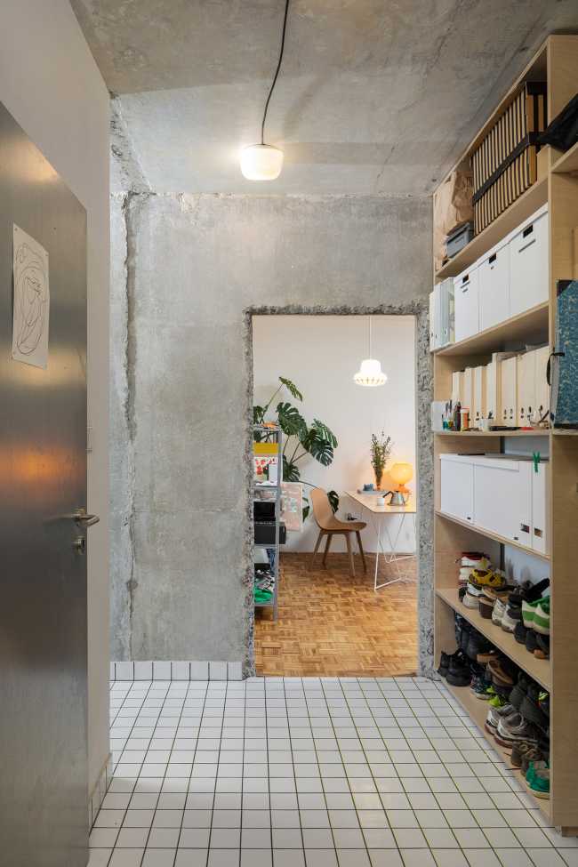 Painters' Apartment. An architecture in tune with life, which is always finding a way