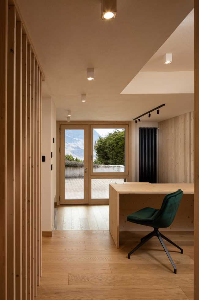 The restyling of WRC House. An elegant style revamped with bold material touches