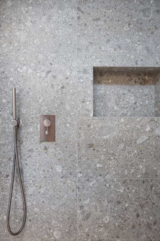 The restyling of WRC House. An elegant style revamped with bold material touches