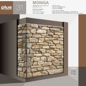 Stone cladding with spontaneous profile Moniga Geopietra