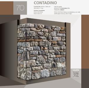 Perfil espontáneo Revestimiento de piedra Moniga Geopietra