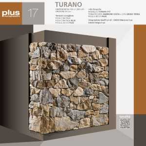 Perfil de revestimiento de piedra Trabajo modelo Turano incierto