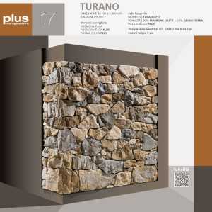 Revestimiento de piedra perfil de trabajo incierto modelo Turano