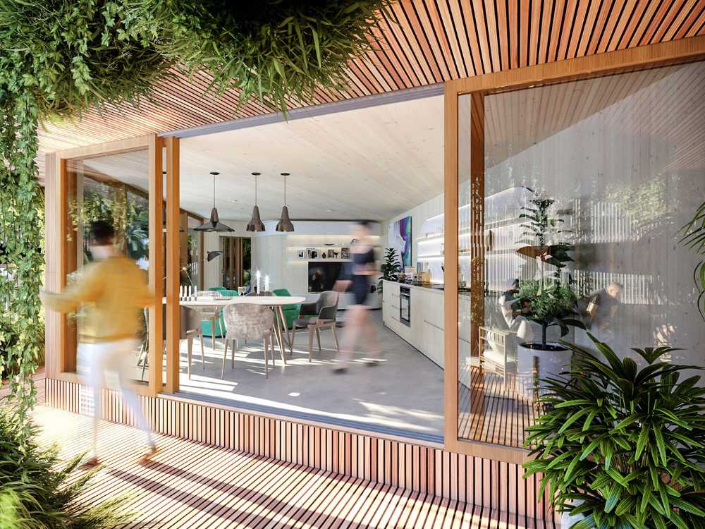 Mitosis porta l'architettura rigenerativa biofiliaca a sviluppi urbani su larga scala. Una soluzione architettonica che