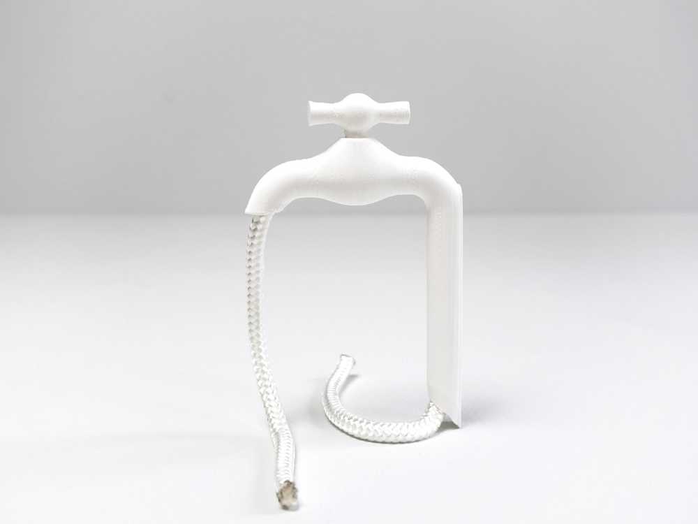 Iconic design of a simple but functional watering system for pot plants: the TapWire