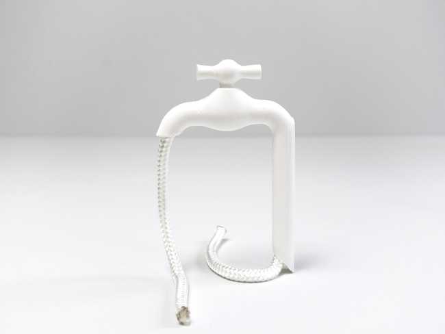 Iconic design of a simple but functional watering system for pot plants: the TapWire