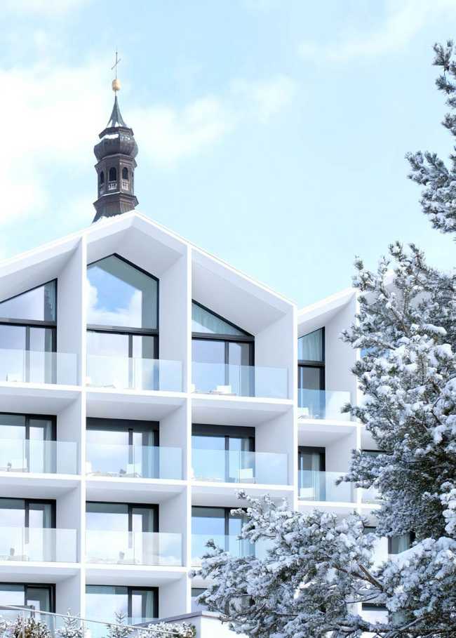 La trasparenza di un affascinante boutique hotel attira ospiti e visitatori