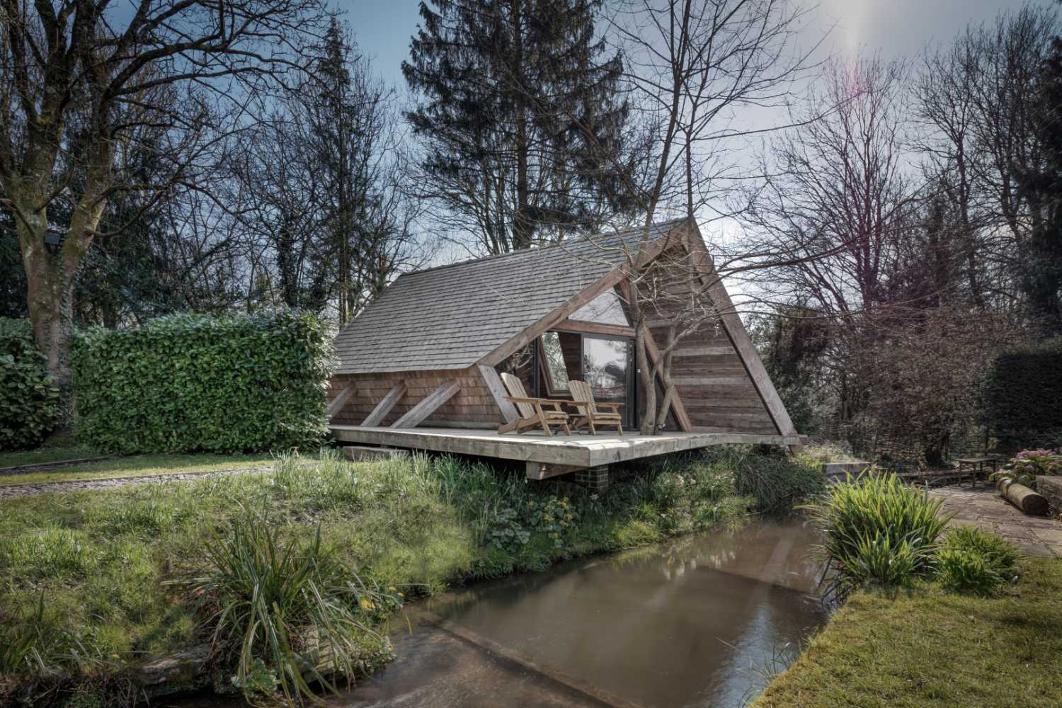 Cabane du grimpeur : une escapade durable dans les bois de Winchester