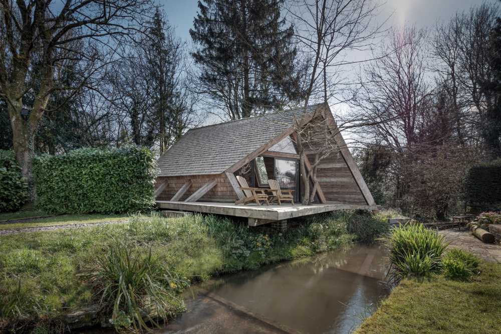 Climber’s Cabin: una fuga sostenibile nei boschi di Winchester