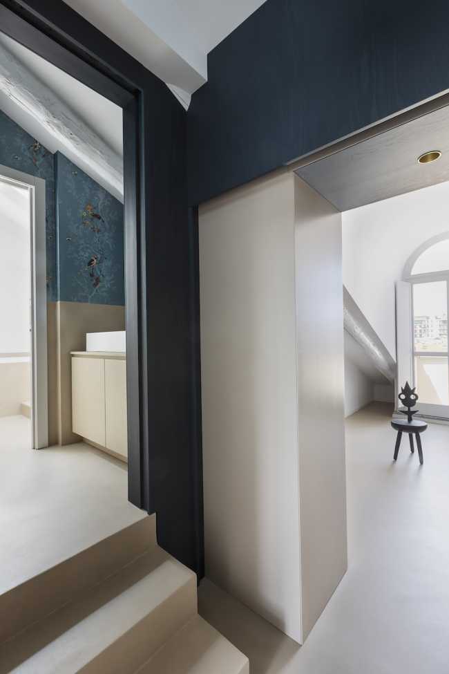 Tailored furnishings and inspiring living spaces in GN Apartment. Metamorphosis of an attic in the heart of Turin